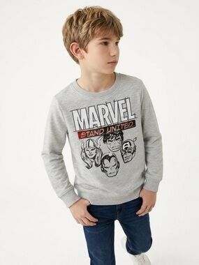Marvel Heroes Gray Kids Sweatshirt
